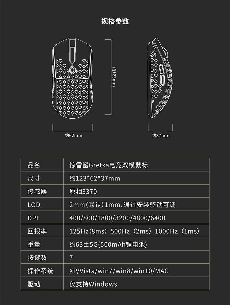iTakTech - gaming gear - worldwide shipping- Gretxa Wireless Mouse - BT.L