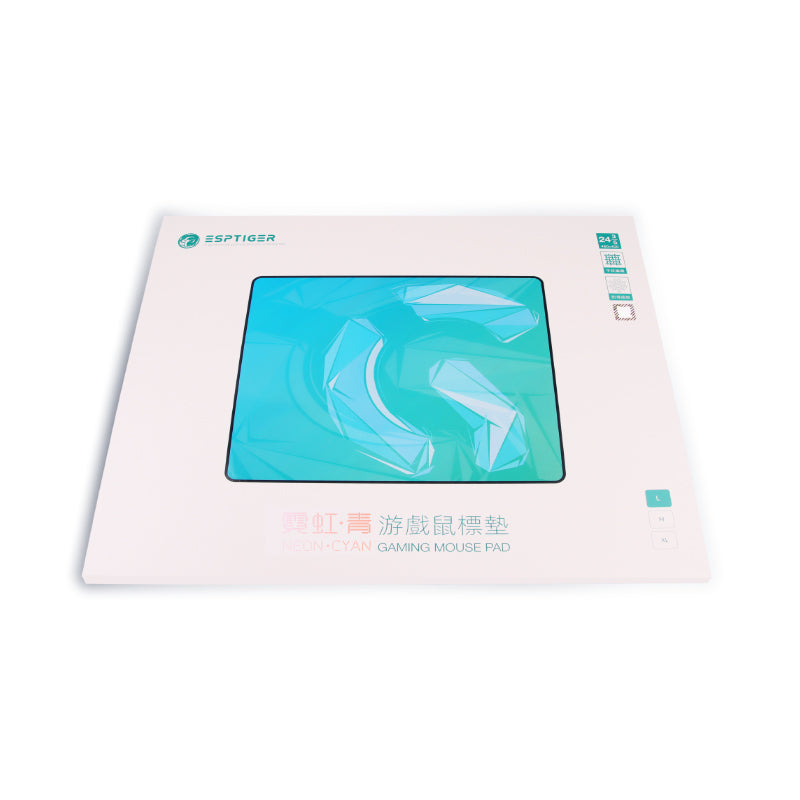 Esports Tiger Neon Cyan Mouse Pad