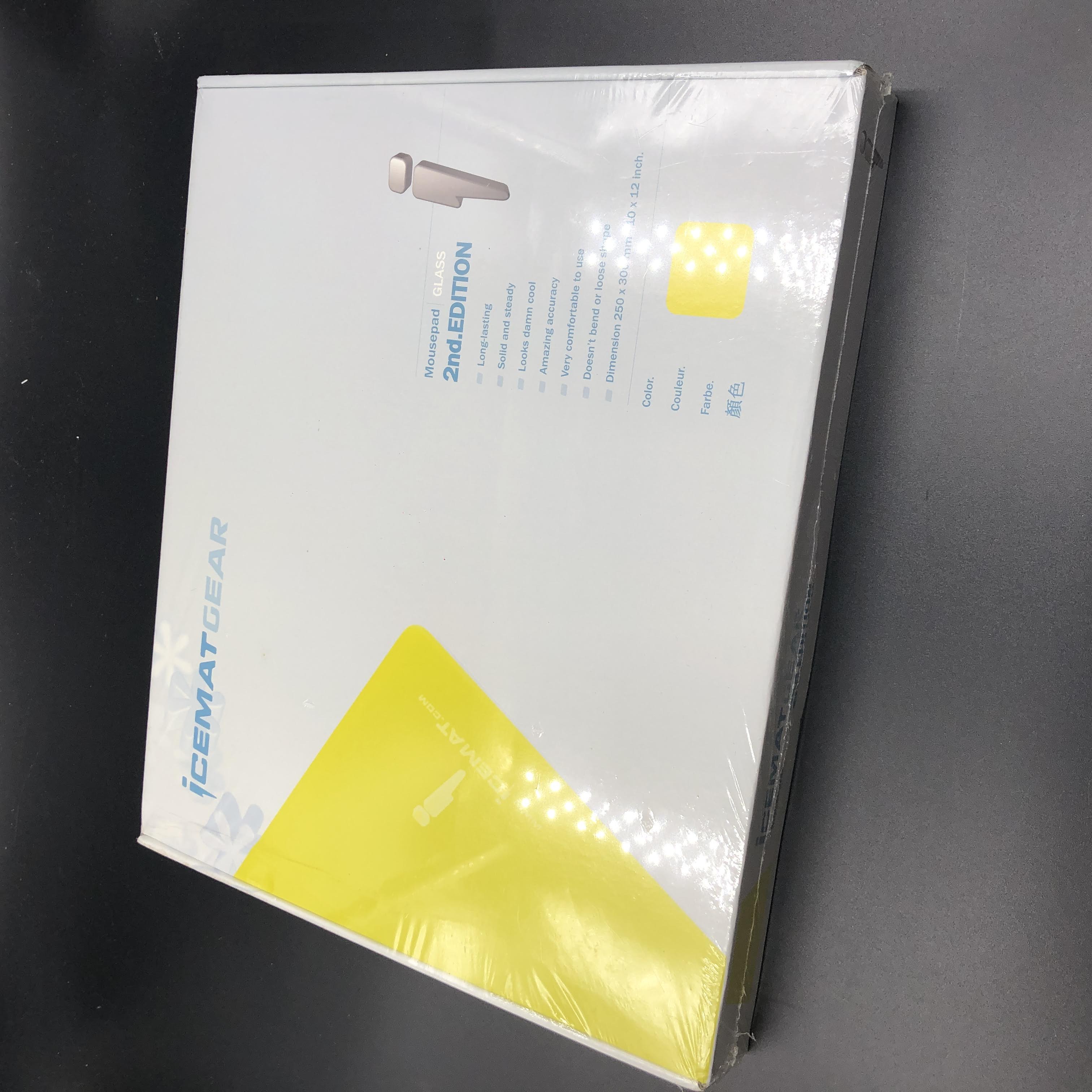 Icemat 2nd Edition Glass Mouse Pad - Yellow – iTakTech Limited Icemat 2nd Edition Glass Mouse Pad - Yellow – iTakTech Limited