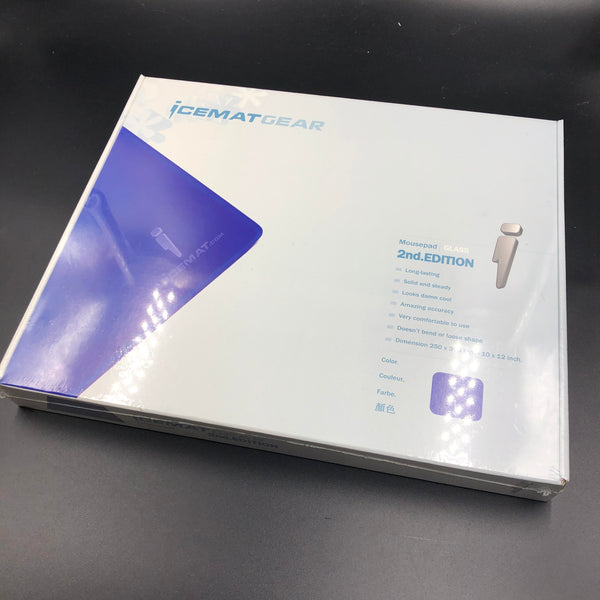 Icemat 2nd Edition Glass Mouse Pad - Blue - iTakTech