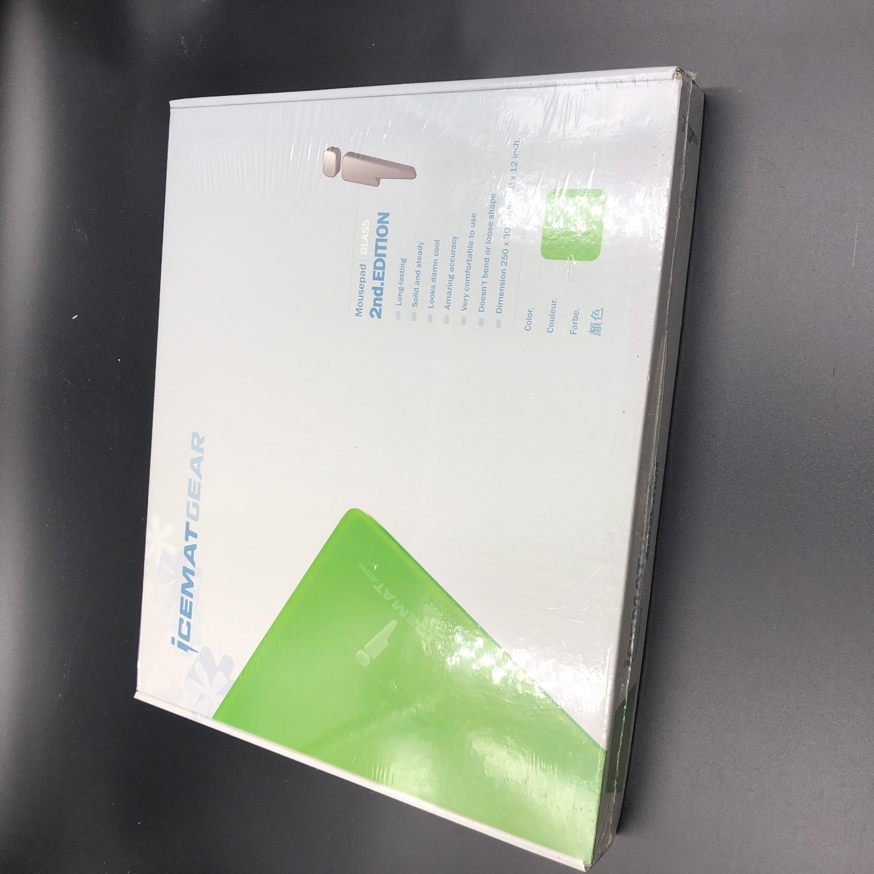 Icemat 2nd Edition Glass Mouse Pad - Green – iTakTech Limited Icemat 2nd Edition Glass Mouse Pad - Green – iTakTech Limited
