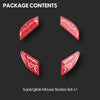 Pulsar Gaming Gear Finalmouse Starlight M / S - Superglide Mouse Skates - Red Arrow